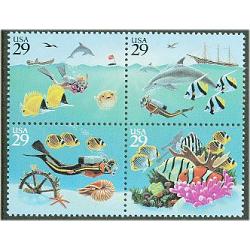 #2866a Wonders of the Sea, Block of Four