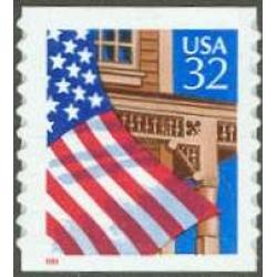 #2915A Flag over Porch, S-A Coil Die-cut 9.8