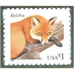 #3036 Red Fox, One Dollar Stamp $