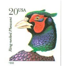 #3050 Ring Neck Pheasant, Booklet Single  Die-cut 11.2