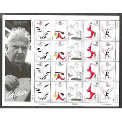 #3198-3202  Alexander Calder, Sheet of 20