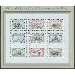 #3209a-i Trans-Mississippi, Complete set of 9 singles