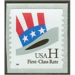 #3266 "H" Hat Stamp, Coil Die-cut 9.7