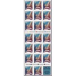 #3278Fg Flag over City, Booklet Pane of 20