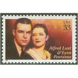 #3287 Alfred Lunt & Lynn Fontanne, American Stage Stars