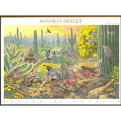 #3293 Sonora Desert, Nature of America Souvenir Sheet of Ten