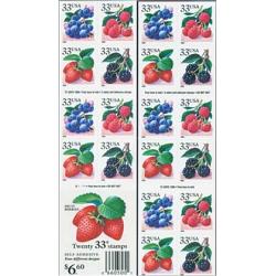 #3297d Berries, Double-sided Pane of 20