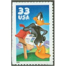 #3306a  Daffy Duck, Single Stamp from Regular Souvenir Sheet