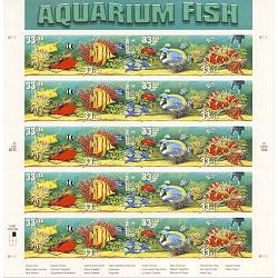 #3320c Aquarium Fish, Error Sheet Overall tagged