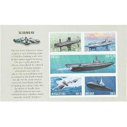 #3377a1 Submarine Booklet Pane of Five \"THE DOLPHIN PIN\"