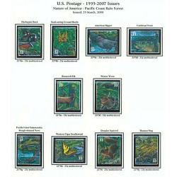 #3378a-j Pacific Coast Rain Forest Nature of America Set of 10 S