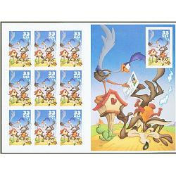 #3391 Wile E. Coyote Looney Tunes, Regular Souvenir Sheet of Ten