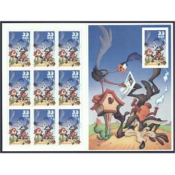 #3392 Wile E. Coyote Looney Tunes, Special Souvenir Sheet of Ten
