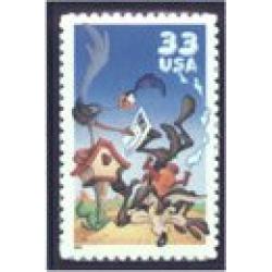 #3392a Wile E. Coyote, Single Stamp from Special Souvenir Sheet