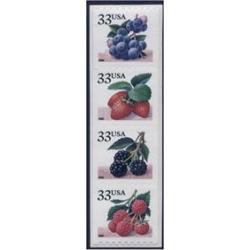 #3407a Fruit Berries, Coil Strip of Four