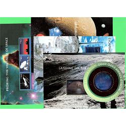 #3409-3413 Set of All Five Space Souvenir Sheets