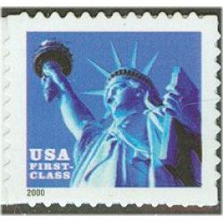 #3451 Statue of Liberty, S-A Die-cut 11, Single Stamp from #3451