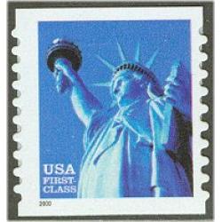 SOLD OUT #3453 Statue of Liberty, S-A Coil Die-cut 10, Small Date (BUYING)