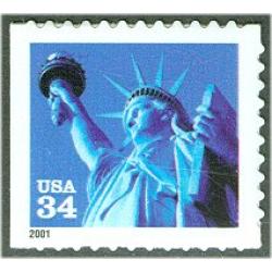 #3485v Statue of Liberty, Vending Booklet Single from #3485c or d
