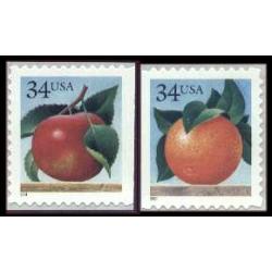 #3491 & 3492, Apple & Orange Set of 2 Singles