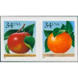 #3493 & 3494 Apple and Orange Set of Two Singles, from Vending Book