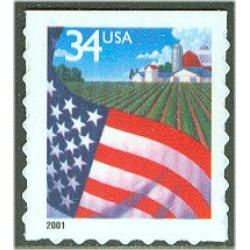 #3495 Flag over Farm, Booklet Single