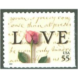 #3499 Rose & Love, S-A Sheet Stamp