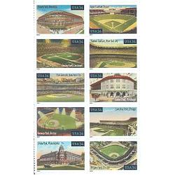 #3510-19 Baseball\'s Legendary Playing Fields, Ten Singles