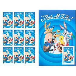 #3534 Porky Pig Looney Tunes, Regular Souvenir Sheet of Ten