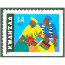 #3548 34¢ Kwanzaa (Issued in 2001)
