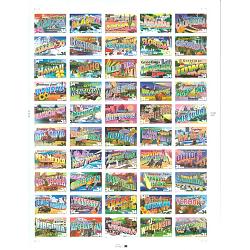 #3561-3610 Greetings From America 34¢ Sheet of 50 Stamps
