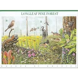 #3611 Longleaf Pine Forest, Nature of America Souvenir Sheet of Ten