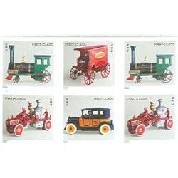 #3629d Antique Toys, Pane of Six From Vending Booklet