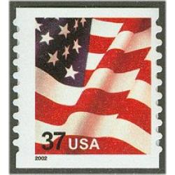 #3632 USA & Flag, Self-adhesive Coil Stamp