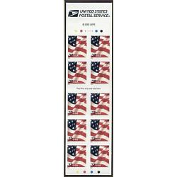 #3634a USA & Flag, Convertible Pane of Ten