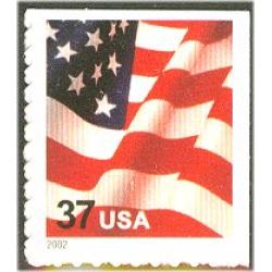 #3636v USA & Flag, Single Vending Booklet Stamp