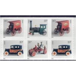 #3645c Antique Toys, Pane of Six from Vending Booklet