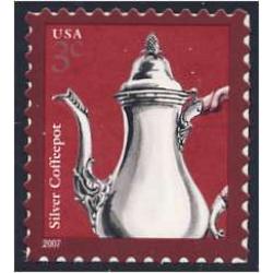 #3754 Silver Coffee Pot, Self-adhesive Sheet Stamp
