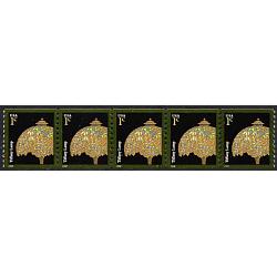 #3758A Tiffany Lamp, "2008" PNC Strip of 5, #S11111