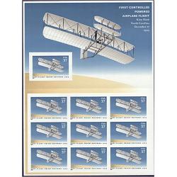 #3783 Wright Brothers First Controlled Power Flight, Booklet of 