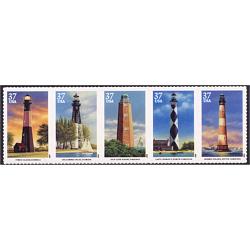 #3791a Southeastern Lighthouses, Strip of Five