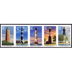 #3791b Southeastern Lighthouses, Top Strip of Five (with #3788a)