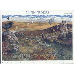 #3802 Arctic Tundra, Nature of America Souvenir Sheet of Ten