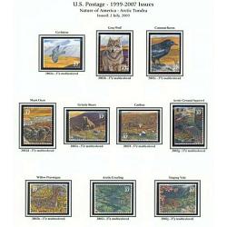 #3802a-j Arctic Tundra, Nature of America Set of Ten Singles