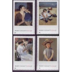 #3804-07 Mary Cassatt, Four Singles, American Treasures Series