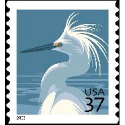 #3829A Snowy Egret, Coil, "2004" Year Date