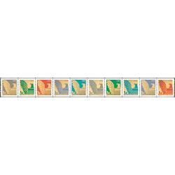 #3844-53 American Eagle, Set of 10 Singles, "2004" Date