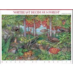 #3899 Northeast Deciduous Forest Nature of America Souvenir Sheet