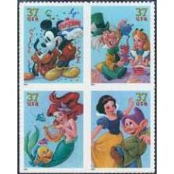 #3912-15 The Art of Disney: Celebration, Set of Four Singles