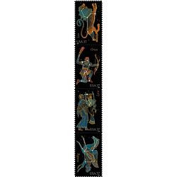 #3948a Constellations, Verticle Strip of Four